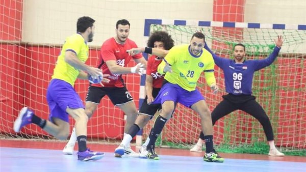 منتخب اليد يلعب مع  البرازيل 