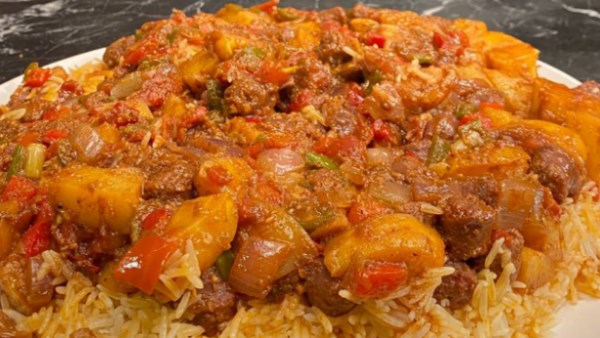 طريقة عمل مقلوبة السجق