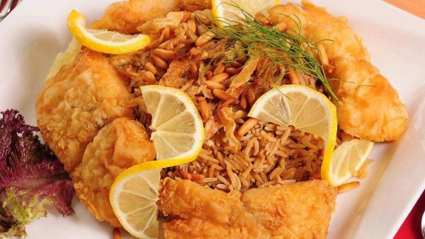 طريقة عمل رز الصيادية او رز السمك.