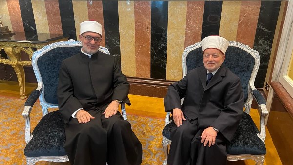 مفتي الجمهورية في لقائه بمفتي القدس