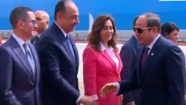 وصل الرئيس السيسي إلى مقر احتفالية عيد العمال