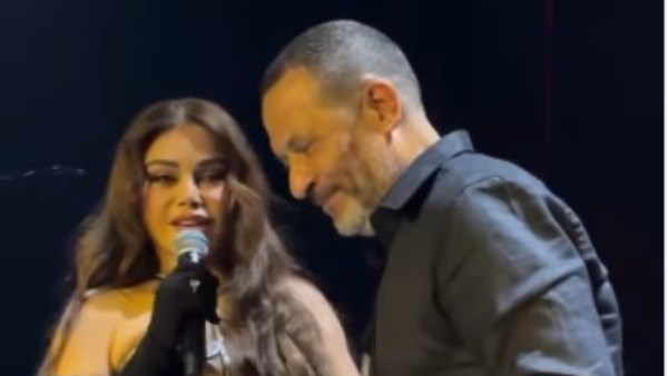 هيفاء وهبى تحتفى بـ ماجد المصرى فى حفلها بدبى على أغنية رجب.. تفاصيل