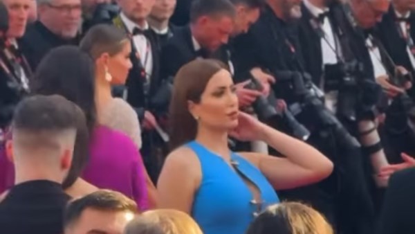 يسرا ونسرين طافش على السجادة الحمراء لحضور عرض فيلم توم كروز في مهرجان كان