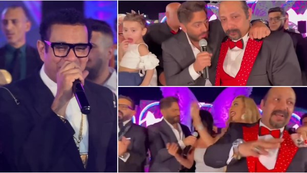 تامر حسني ومحمود الليثي يشعلان حفل زفاف شقيقة زوجة محمد ثروت