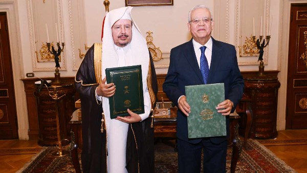 جبالي خلال لقاءه رئيس الشورى السعودي