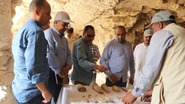 الكشف عن ثلاث مقابر جديدة لكبار رجال الدولة بمنطقة ذراع أبو النجا بالأقصر 