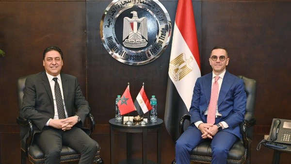 وزير الاستثمار يستقبل وزير التجارة الخارجية المغربي