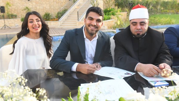 عقد قران ابنة أمل رزق 
