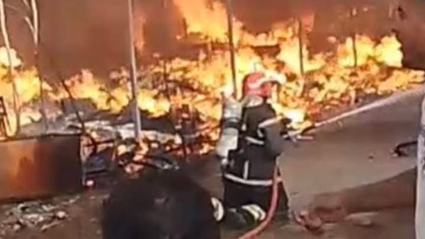 السيطرة علي حريق في المنوفية 
