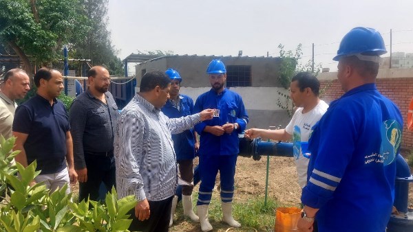 رئيس مياه المنوفية يتفقد بعض محطات الشرب بمركز السادات
