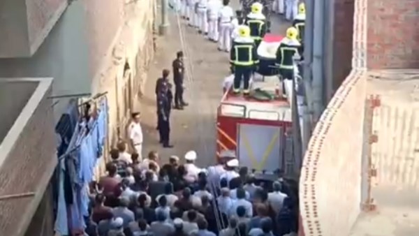 جنازة عسكرية مهيبة لشهيد الواجب 