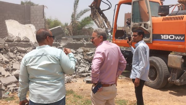 ضمن الموجة 26 بقنا .. إزالة 16 حالة تعدٍ على الرقعة الزراعية بفرشوط