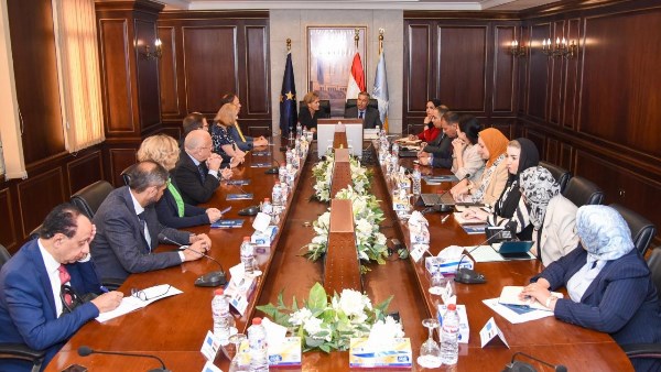 وفد الاتحاد الأوروبي بمكتبة الاسكندرية