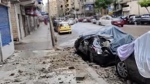 تهشم سيارات بالإسكندرية