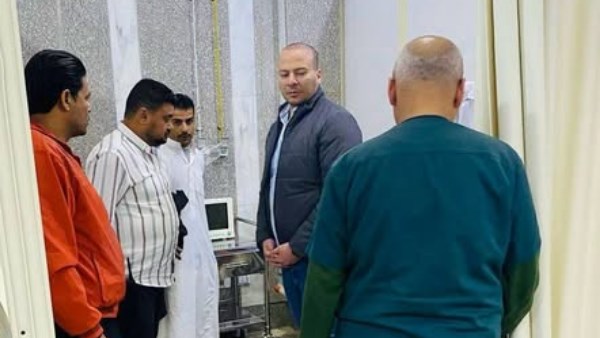 وكيل وزارة الصحة  خلال الجولة 