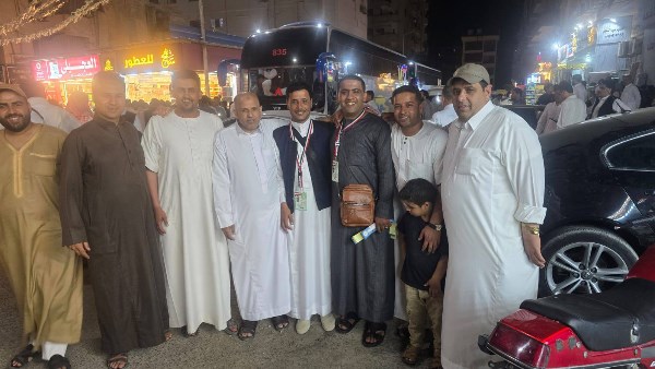 حجاج مطروح قبل توجههم للأراضى المقدسة 