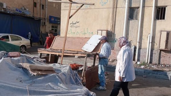 استمرار الحملات المكثفة لإزالة الإشغالات بضواحي بورسعيد