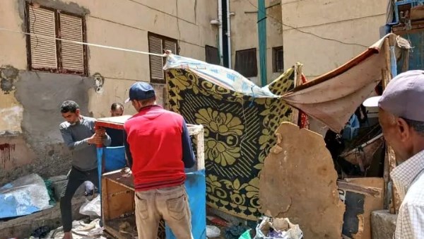 إزالة التعديات والإشغالات والمخالفات بضواحي بورسعيد
