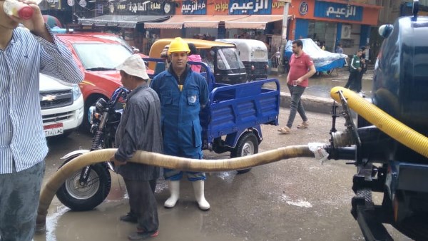 صرف أمطار غزيرة وعواصف الغربية 