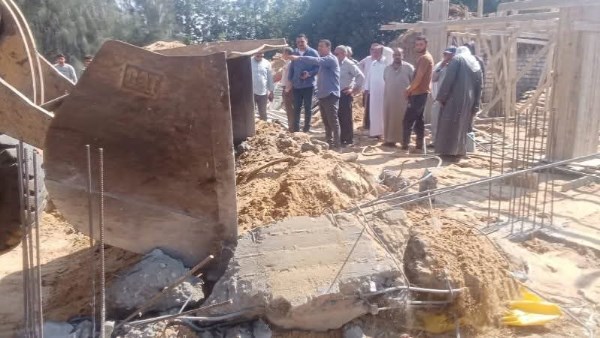 الشرقية.. إزالة فورية للتعديات بالبناء المخالف في الحسينية