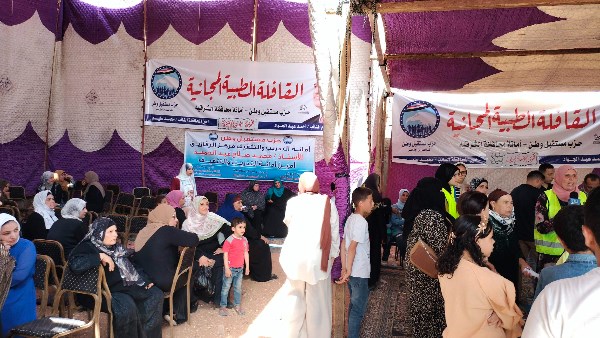 كشف وصرف أدوية لـ2500 مريض بقافلة طبية بشنبارة الميمونة بالشرقية