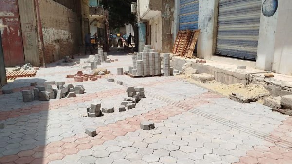 تركيب بلاط الإنترلوك