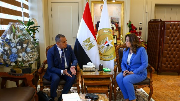 وزيرة التنمية المحلية ومحافظ جنوب سيناء 