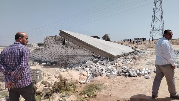 ازالةالتعديات في مدينة برج العرب الجديدة