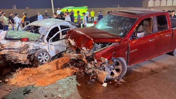 العربية بقت خردة.. التحريات تكشف سبب حادث المقطم| صور