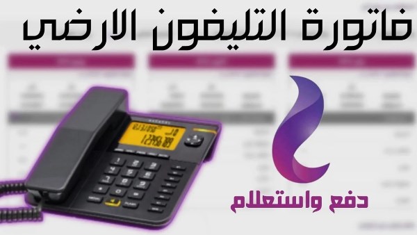 دفع فاتورة التلفون الارضي انستاباي