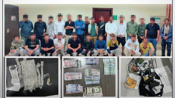 عصابة تسول وبعض مضبوطاتهم