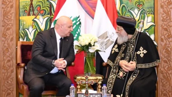 البابا تواضروس والرئيس اللبناني 