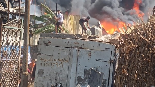 حريق بشونه
