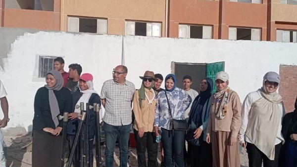 مشروع مجتمعي لتجميل مركز شباب الميناء بالغردقة بمشاركة فرق الجوالة