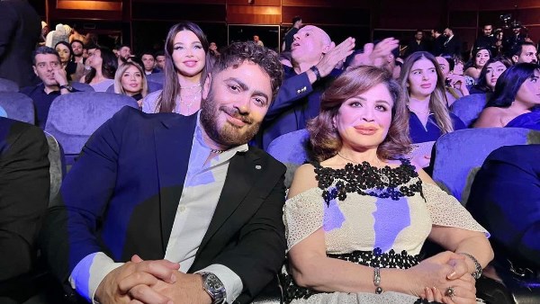 ألهام شاهين وتامر حسني 