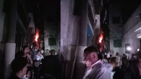 حريق سوق السلاح