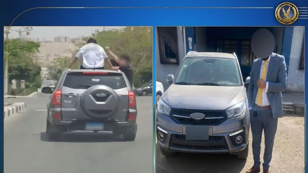 المتهم ولقطة من الفيديو 