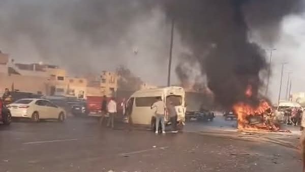 لقطة من الحادث 