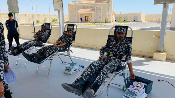 تبرع مديرية أمن البحر الأحمر بالدم 