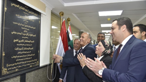 محافظ بورسعيد يفتتح فرع بورسعيد أول المطور لهيئة قضايا الدولة بالديوان العام