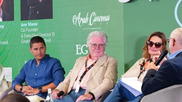 حسين فهمي ويسرا من مهرجان كان السينمائي الدولي 