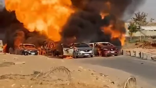 ضحايا وتفحم سيارات.. العقوبة القانونية للمتسببين في انفجار خط الغاز بطريق الواحات