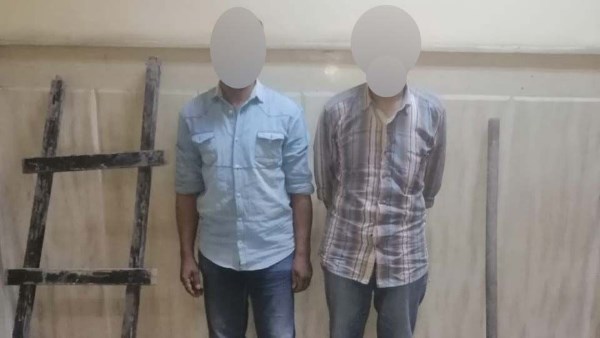 القبض على شخصين ينقبان عن الاثار داخل منزل فى باب الشعرية