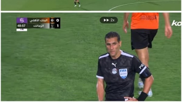  بعد انتهاء الشوط الأول .. تعليق ساخر من الدردير  على مباراة الزمالك و البنك الأهلي