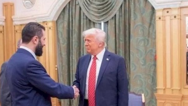 الرئيس الأمريكي ترامب والرئيس السوري أحمد الشرع 