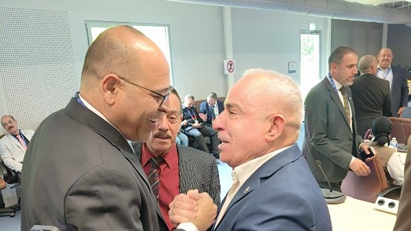 وزير العمل محمد جبران ورئيس اتحاد عمال العراق 
