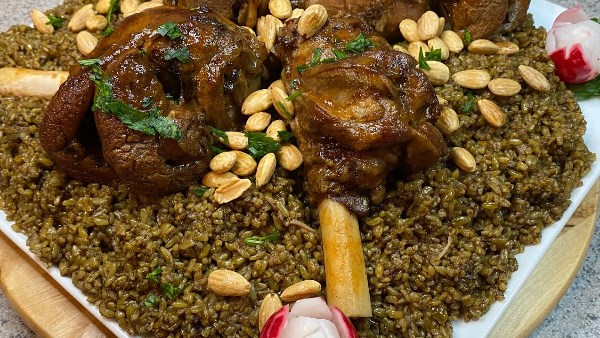 فتة الفريك والموزة 