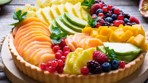 طريقة عمل تارت الفواكه 