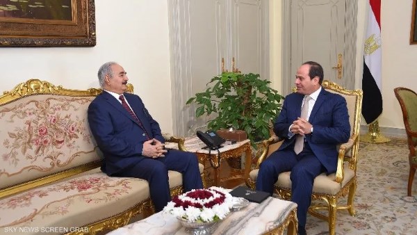 الرئيس السيسي للمشير خليفة حفتر: استقرار ليبيا جزء لا يتجزأ من الأمن القومي المصري