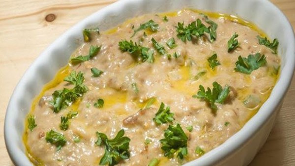  طريقة سلطة بابا غنوج بالطحينة.